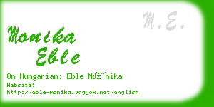 monika eble business card